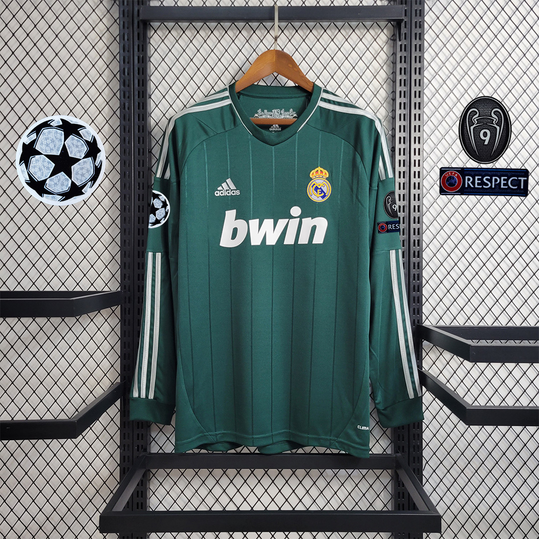 Real Madrid Retro 12-13 Third Away Long Sleeve Jersey